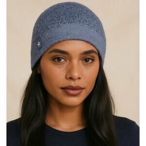 NWT Barefoot Dreams CozyChic Lite Confetti Beanie Deep Sea Blue Indigo OS Gift